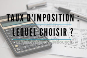 taux d'imposition prélèvement